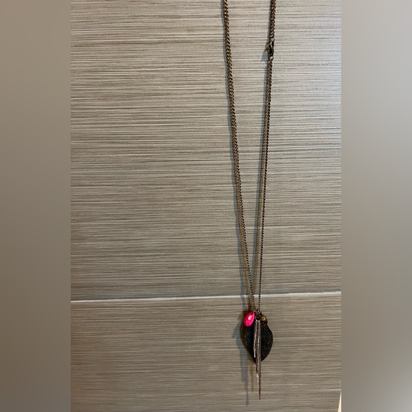 🛍️2/$10🛍️ Boho Leaf Long Necklace - Picture 3 of 4